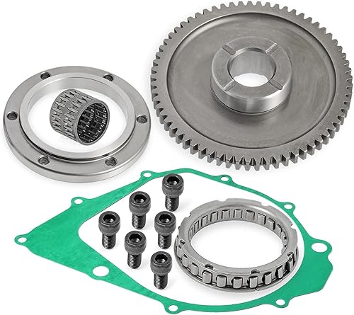 Miniatura 4 de Kit de embrague de arranque rodamiento unidireccional + engranaje y junta para Yamaha 350 Raptor Warrior Big Bear Moto 4 YFM 350 1987-2014