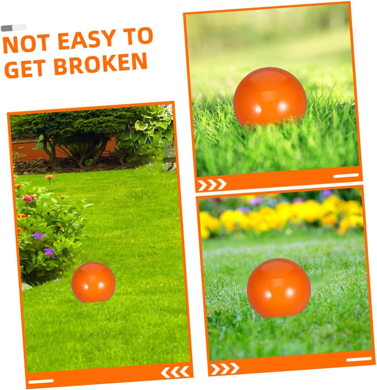 Reflective Mirror Ball Garden Gazing Ball Sturdy Stainless Steel for Outdoor Patio