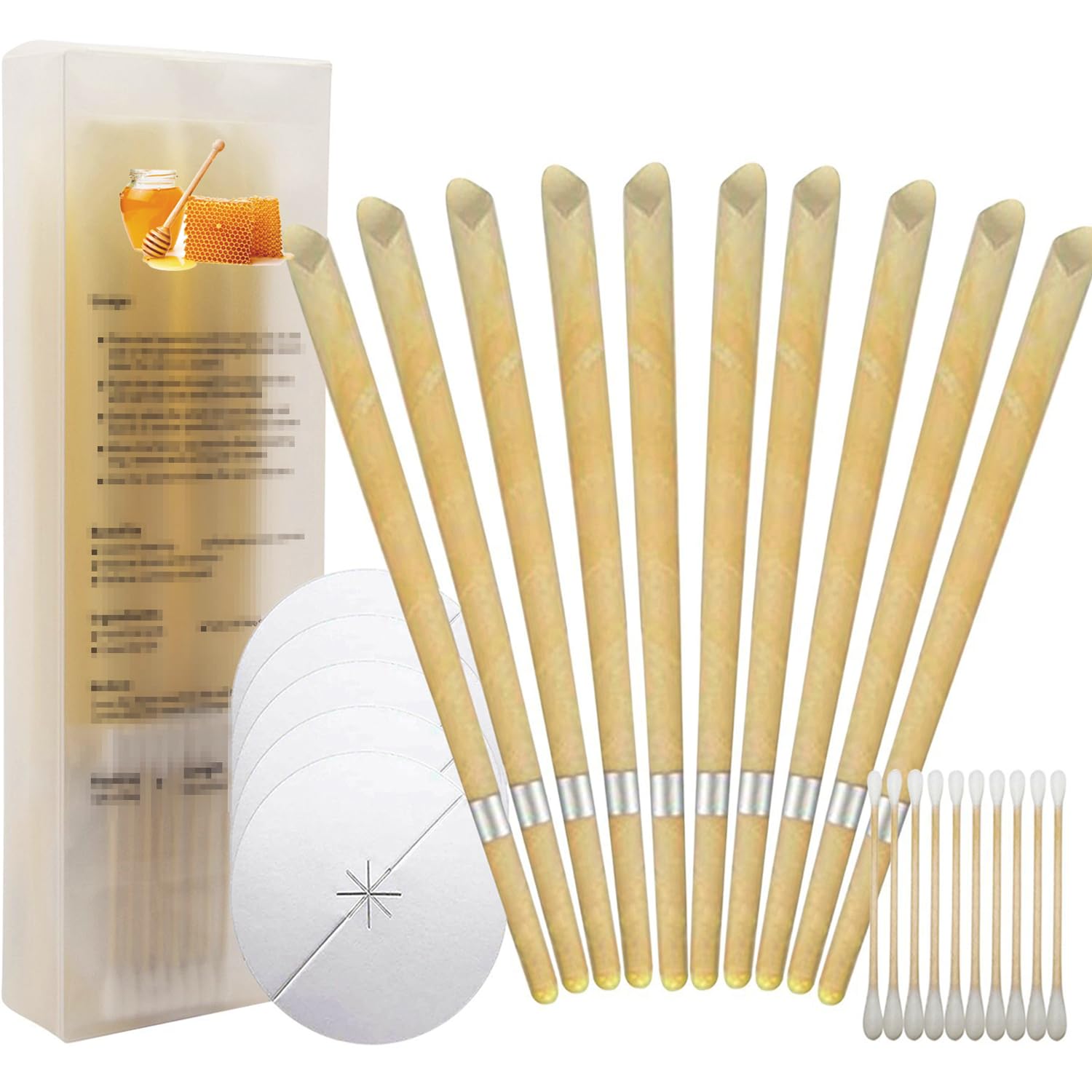 Photo 1 of 10 Set Family Travel Ear Wax Removal Kit,Ear Cleaner Wax Removal Kit,with Cotton Swabs and Storage Case, for Men and Women