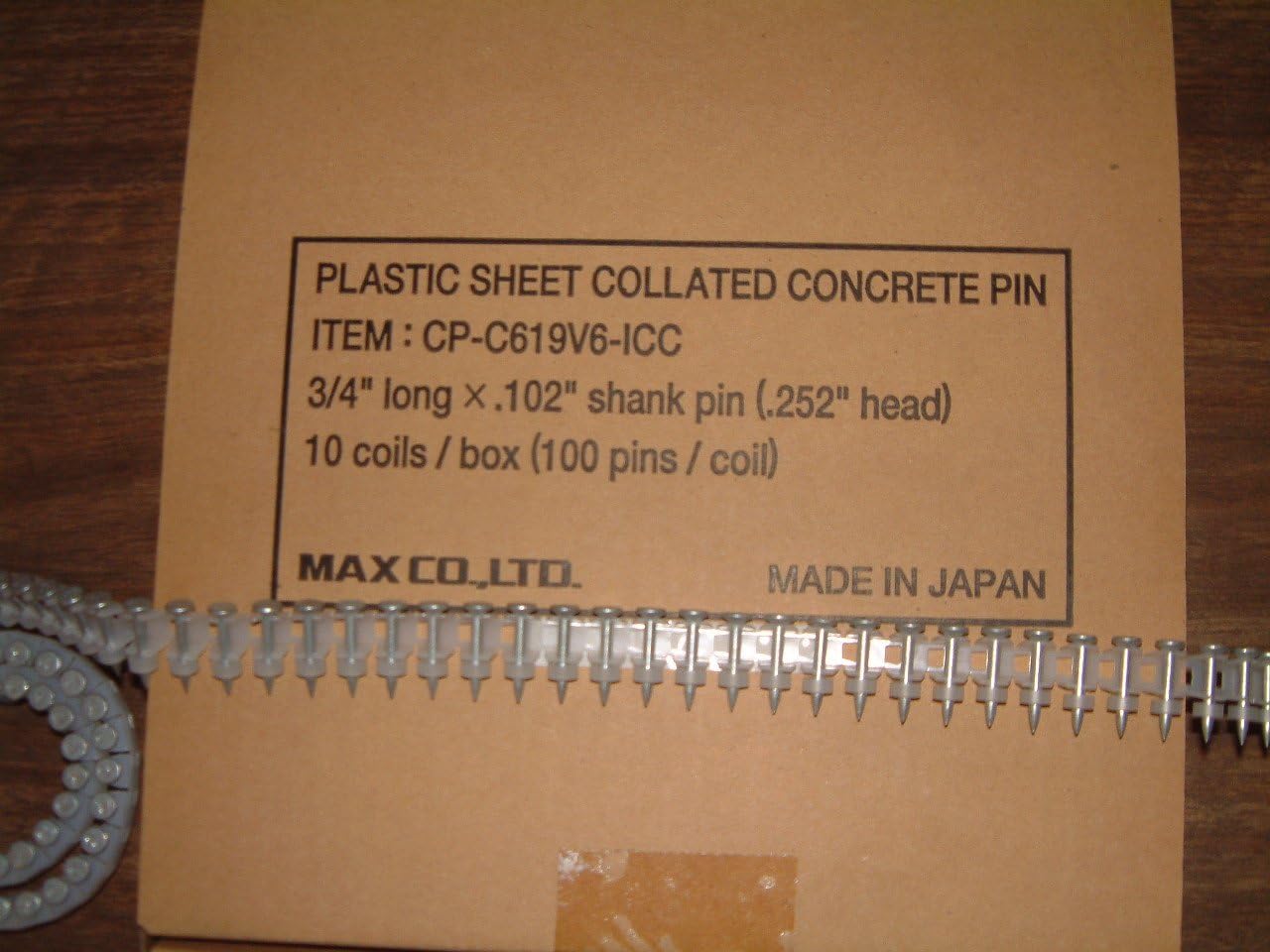 3/4" X .102 Collated Hardend Pin for Track Assembly