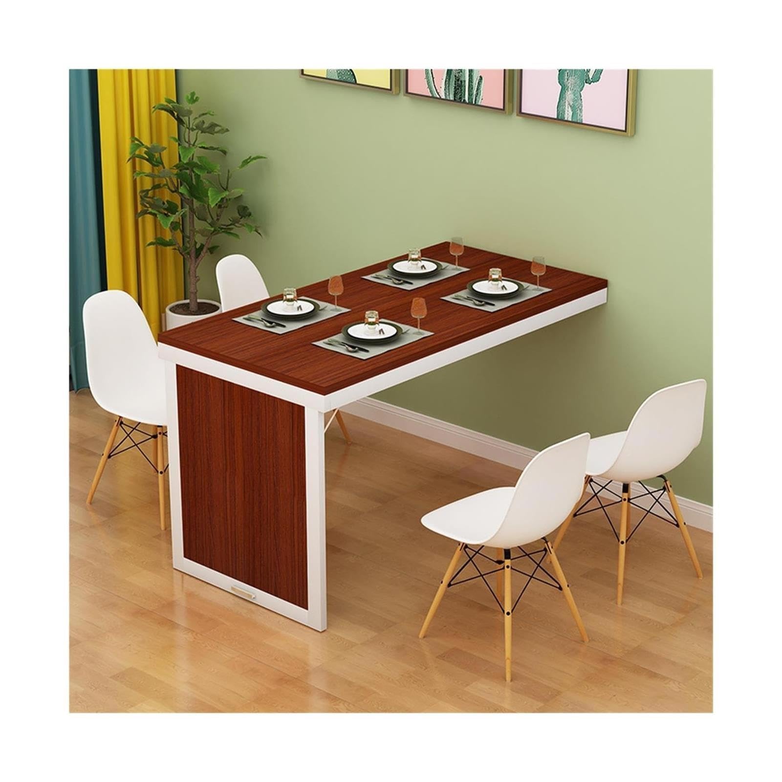 Tavolo Pieghevole a Parete Tavolo pieghevole da pranzo piccolo appartamento for uso domestico semplice consolle cucina(90 L 60 W 75 H)