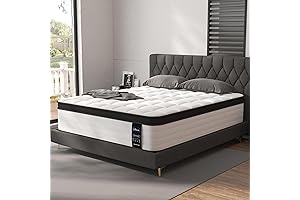 Unwind in Regal Comfort: 10-Inch King Size Mattress with Hybrid Design