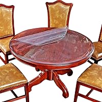 Vista 9 de Protector de mesa de madera para muebles, manteles de plástico transparente lavable, funda protectora para escritorio, vinilo de PVC, protector