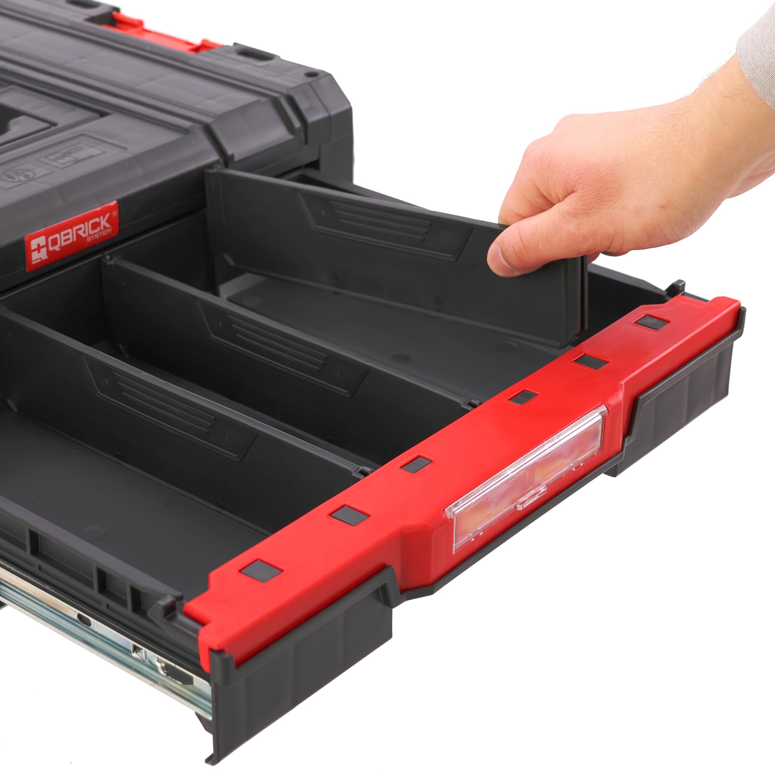 botle Cassetta degli attrezzi con cassetti modulare PRO Montaggio a parete Costruzione rinforzata Plastica Metallo