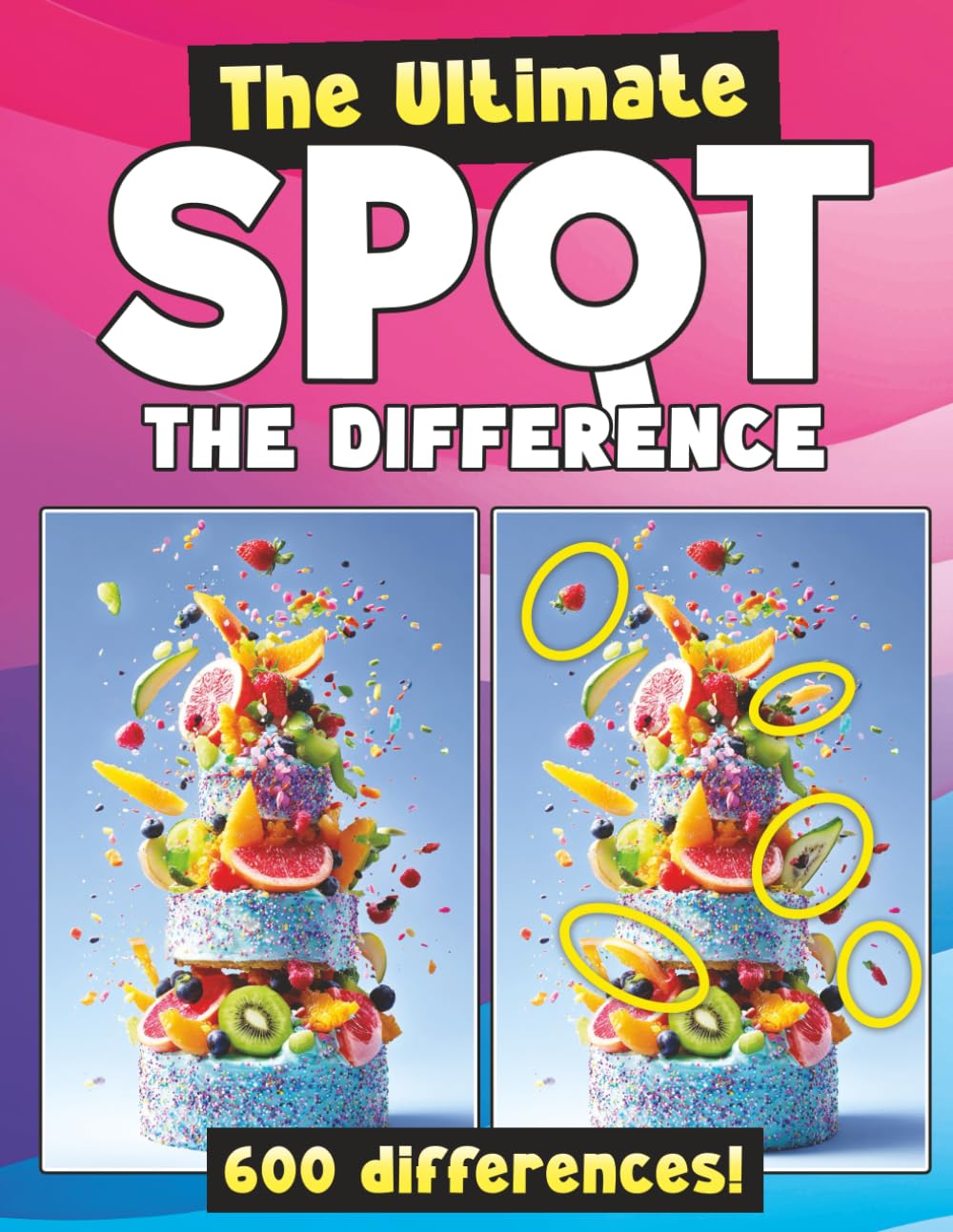 The Ultimate Spot The Difference Book For Adults: 60 Picture Puzzles with 600 Differences to Find (Spot the Difference for Adults : Large Print Picture Puzzles in Full Color)