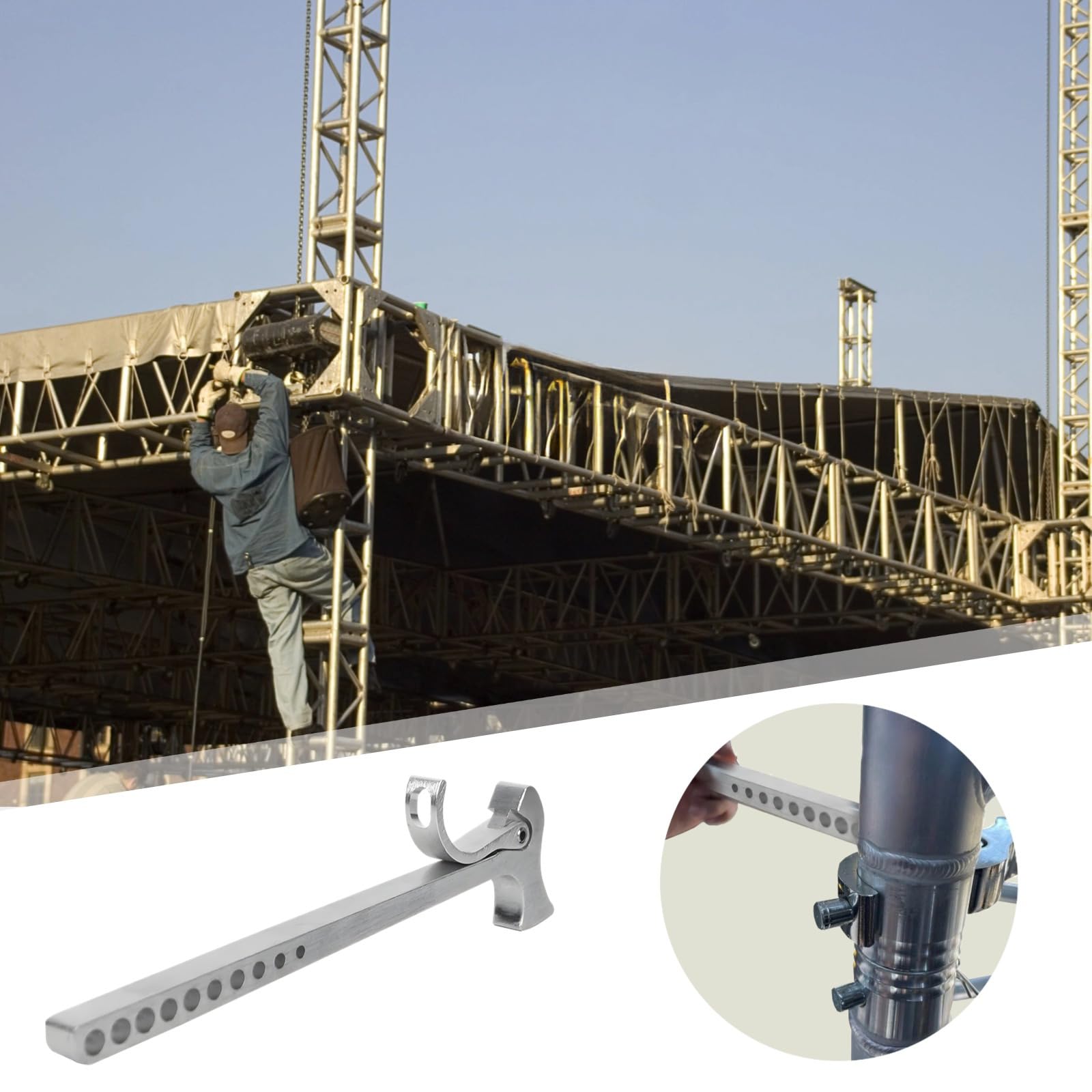 Stage Equipment Stiftentfernungshammer, professionelles Mehrloch-Werkzeug für Rigging-Wartung, Legierungsbau