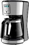 BLACK + DECKER Machine à café programmable de 12 tasses en acier inoxydable, CM1231SC