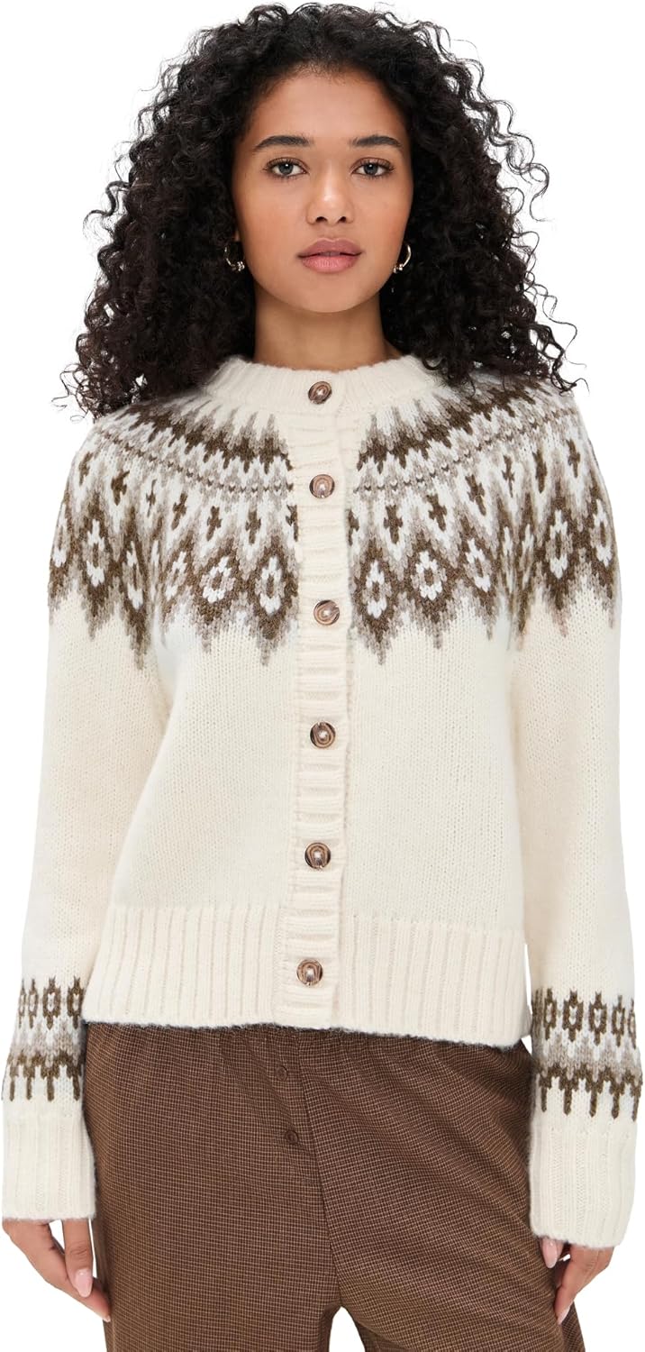 Jenni Kayne Women's Thatcher Crewneck Cardigan