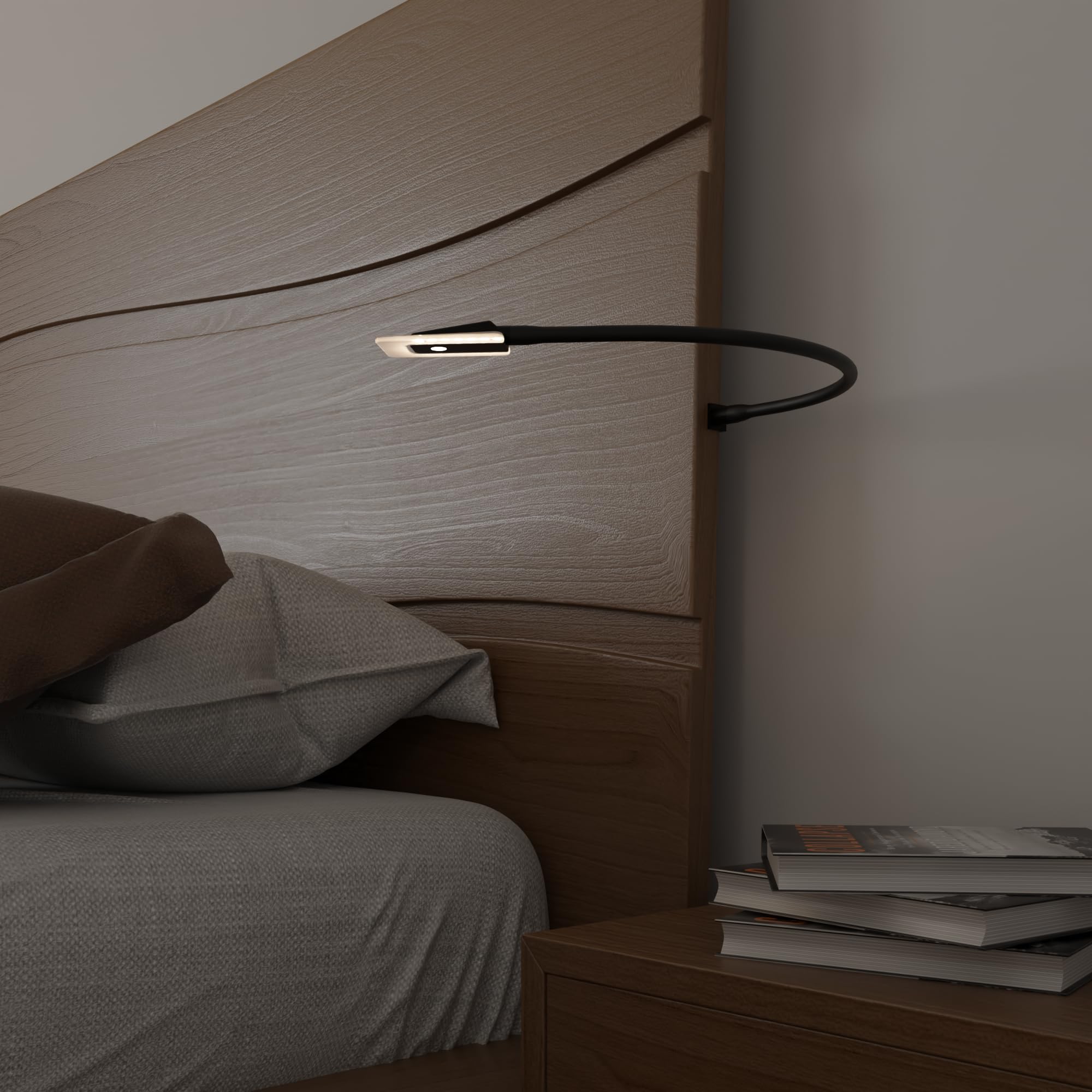 kalb | LED Bettleuchte Leseleuchte Flexleuchte Nachttischlampe Leselampe Nachtlicht, Auswahl:2er Set schwarz