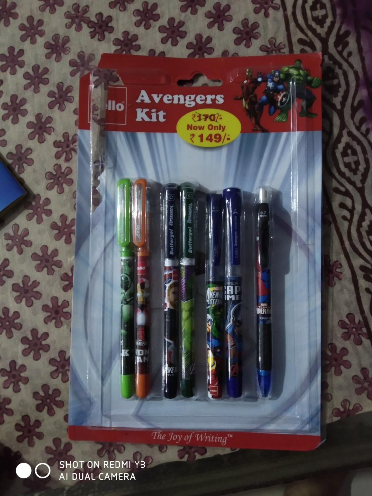Cello Avengers Stationery Kit Combo Stationery pack with Marvel Avenger