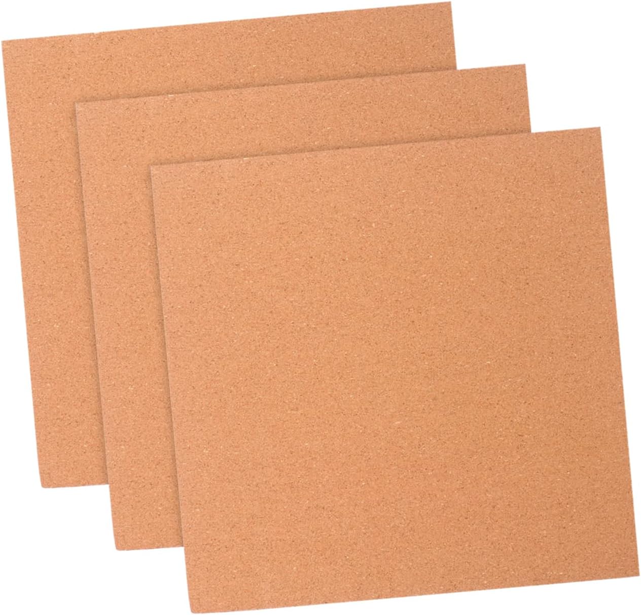 3pcs Cork Board for Photos and Messages Self-Adhesive Wall Display Board Easy Installation Decorative Reminder Soft Material for Home and Office Decor