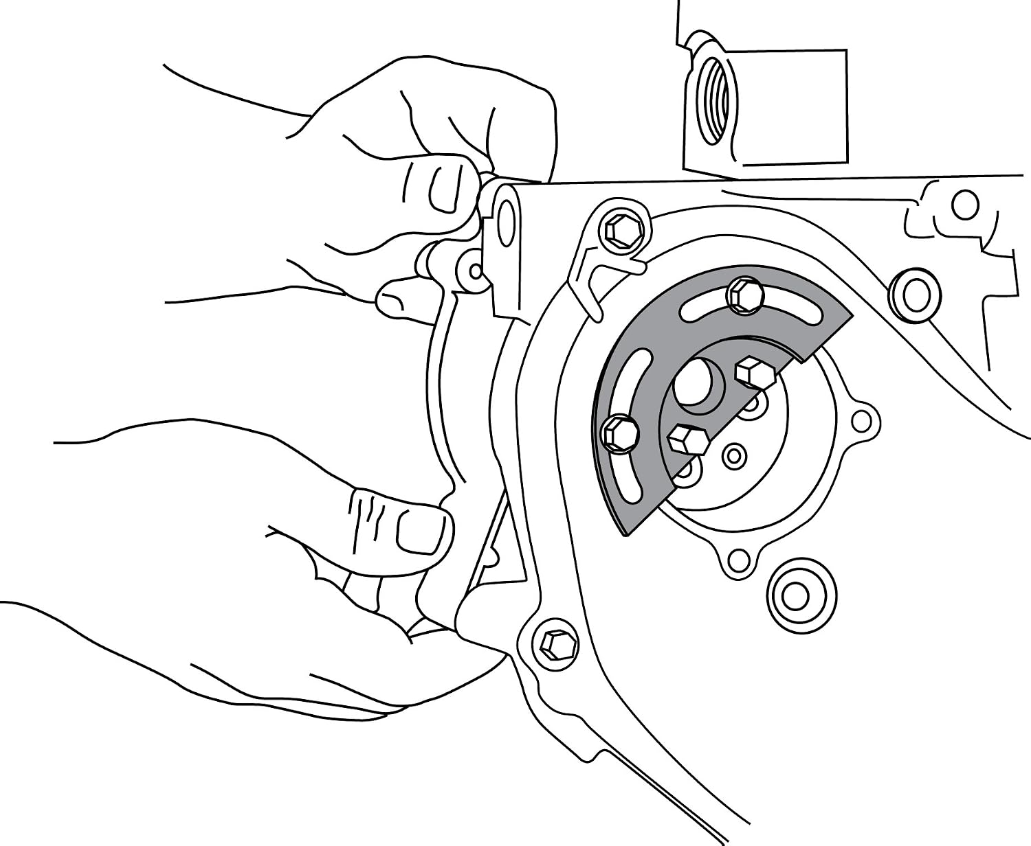 Lisle 13800 Water Pump Sprocket Holder For GM Ecotec