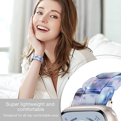 Miniatura 5 de Correa ligera de resina para Apple Watch, compatible con hebilla de acero inoxidable para Apple Watch Ultra 2 1 Series 9 Series 8 Series 7 Series 6