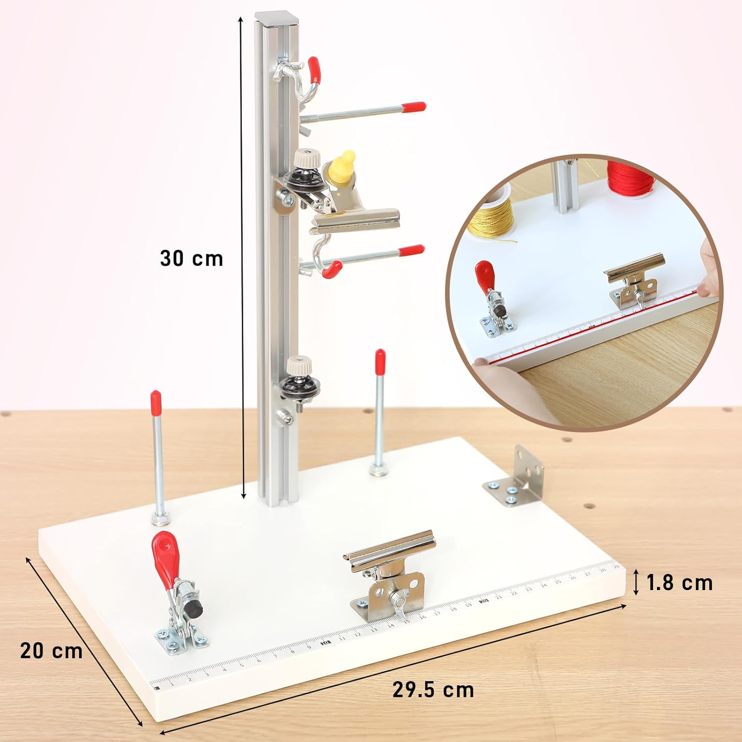 Kerty Multi-Functional Paracord Jig Bracelet Maker - DIY Bracelet & Necklace Weaving Tool | Adjustable Weaving Workstation for Lanyards, Keychains, Pet Collars, Necklaces - Image 4