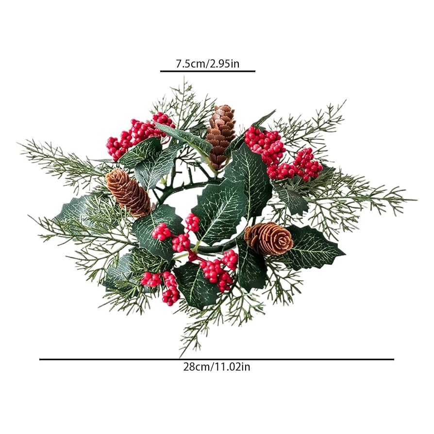 Amazon.co.jp: クリスマス キャンドル リース、クリスマス