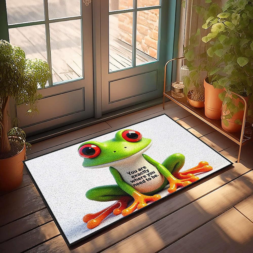 Paillasson positif pour porte d'entrée bienveillant tapis de sol d'automne extérieur inspirant