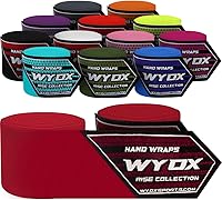 Vista 31 de WYOX Boxing Hand Wraps Inner Gloves, Elasticated Thumb Loop Bandages Mexican Style Under Mitts Wrist Wrap Protection Muay Thai MMA Kickboxing Verde