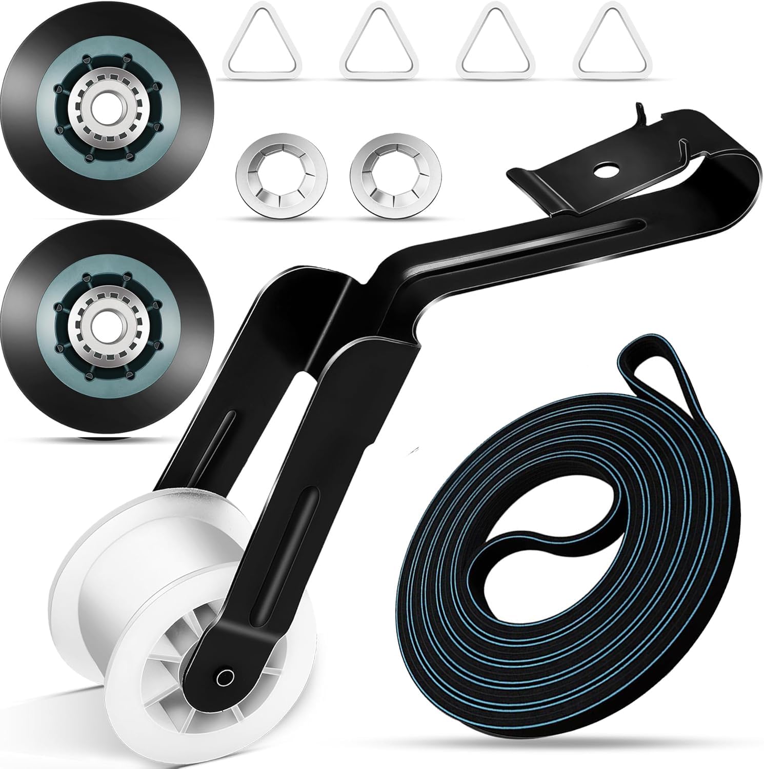 4392065RC Dryer Repair Kit Including 691366 Idler Pulley, 341241 Dryer Belt, Dryer Parts for Whirlpool Kenmore Roper Maytag Sears Amana