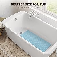 Vista 6 de OTHWAY Alfombra de Bañera Antideslizante, Alfombra de Baño de Goma Extra Larga para Bañera, Lavable a Máquina, Tapete Antideslizante para Ducha
