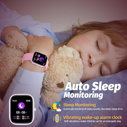Miniatura 5 de Reloj Rastreador de Fitness para Niños, IP68 Resistente al Agua, Reloj Inteligente para Niños con Esferas DIY de 1.5", 19 Modos Deportivos,