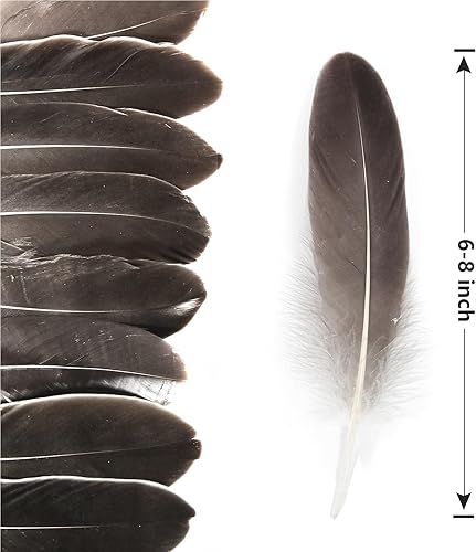 Miniatura 2 de THARAHT 120 plumas de ganso natural gris natural natural a granel de 6 a 8 pulgadas, 15 a 7.9in para manualidades, manualidades, cosplay, boda,