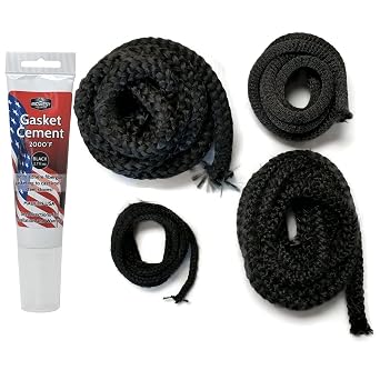 Midwest Hearth Gasket Kit 3421 for Vermont Castings Resolute Acclaim Wood Stove Complete Graphite Fiberglass Replacement Kit Made in USA