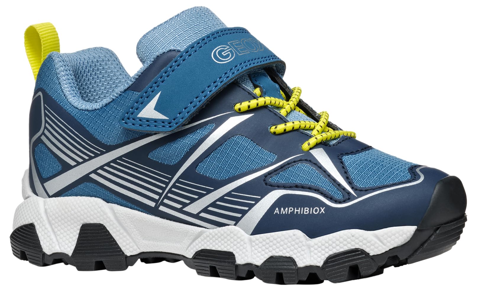 Geox J MAGNETAR BOY B ABX Sneaker, Navy/Avio, 10 UK Child