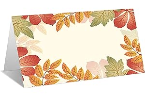 Place Cards for Thanksgiving Dinner Table, Editable Name Place Cards for Any Occasion