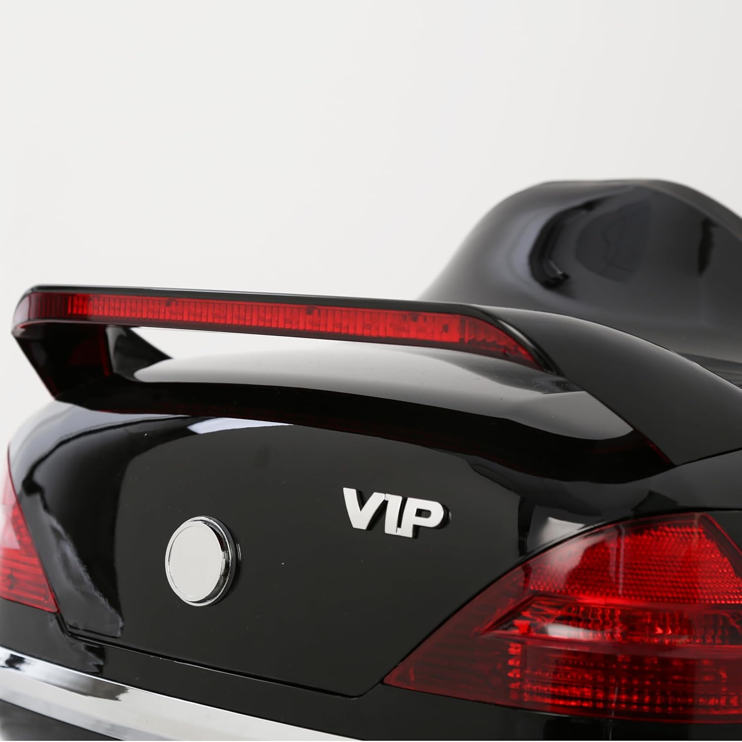 Motorcycle Luggage Trunk W/Tail Light Compatible with Harley Davidson Honda Yamaha Suzuki, Motorcycle Luggage Trunk Tail Box w/Back Pad