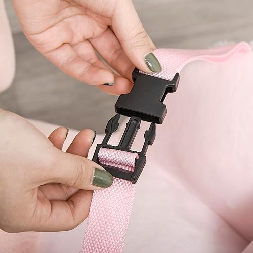 Miniatura 9 de Qaba Caballo mecedor para bebé, conejo de peluche con sonido simulado, base de madera, cinturón de seguridad, mecedora de relleno para niños de 18 a