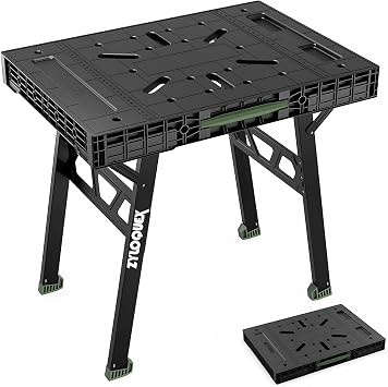 Foldable Work Bench, Portable Work Table, 34"x25"x31", for Garage