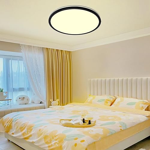 Miniatura 7 de MOONSEA Lámpara de techo LED de montaje empotrado de 15.8 W, 3600LM regulable para cocina con control remoto, ajuste de 3000-6500K lámpara de techo