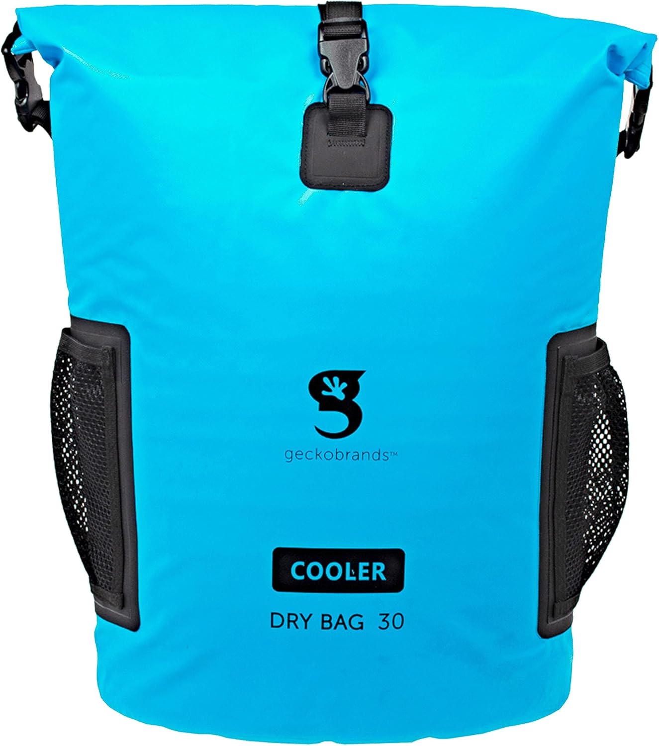 geckobrands 30L Backpack Dry Bag Cooler - Holds 24 Cans or 18 Bottles - Dry Bag Backpack with 3-Section Padded Back, Perfect for Outdoor Activities