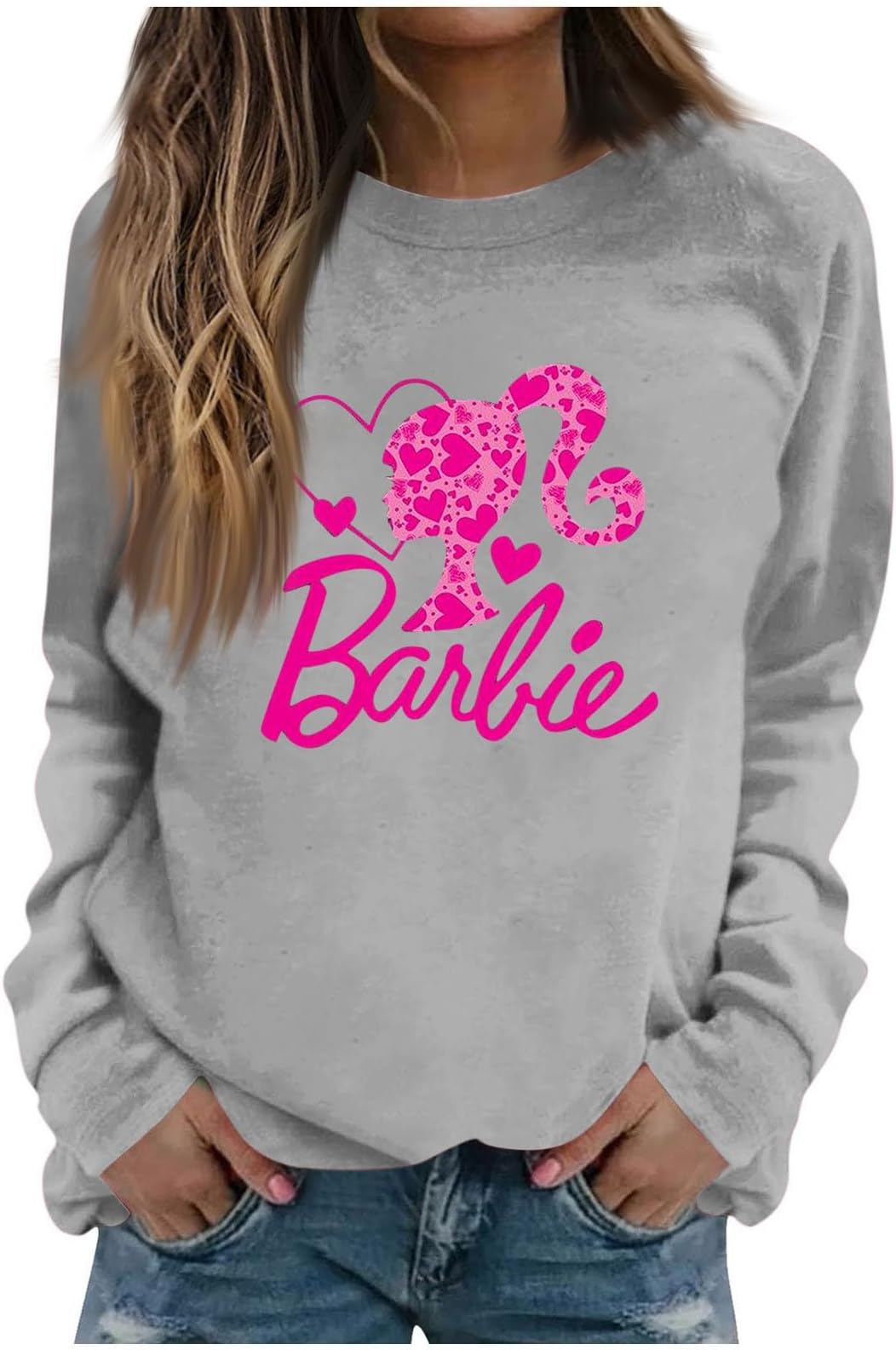 Come On Let's Go Party Bar-bie Trendy Sweatshirt for Women Cute Bachelorette Pullover Top Long Sleeve Fall Y2k Womens Shirts