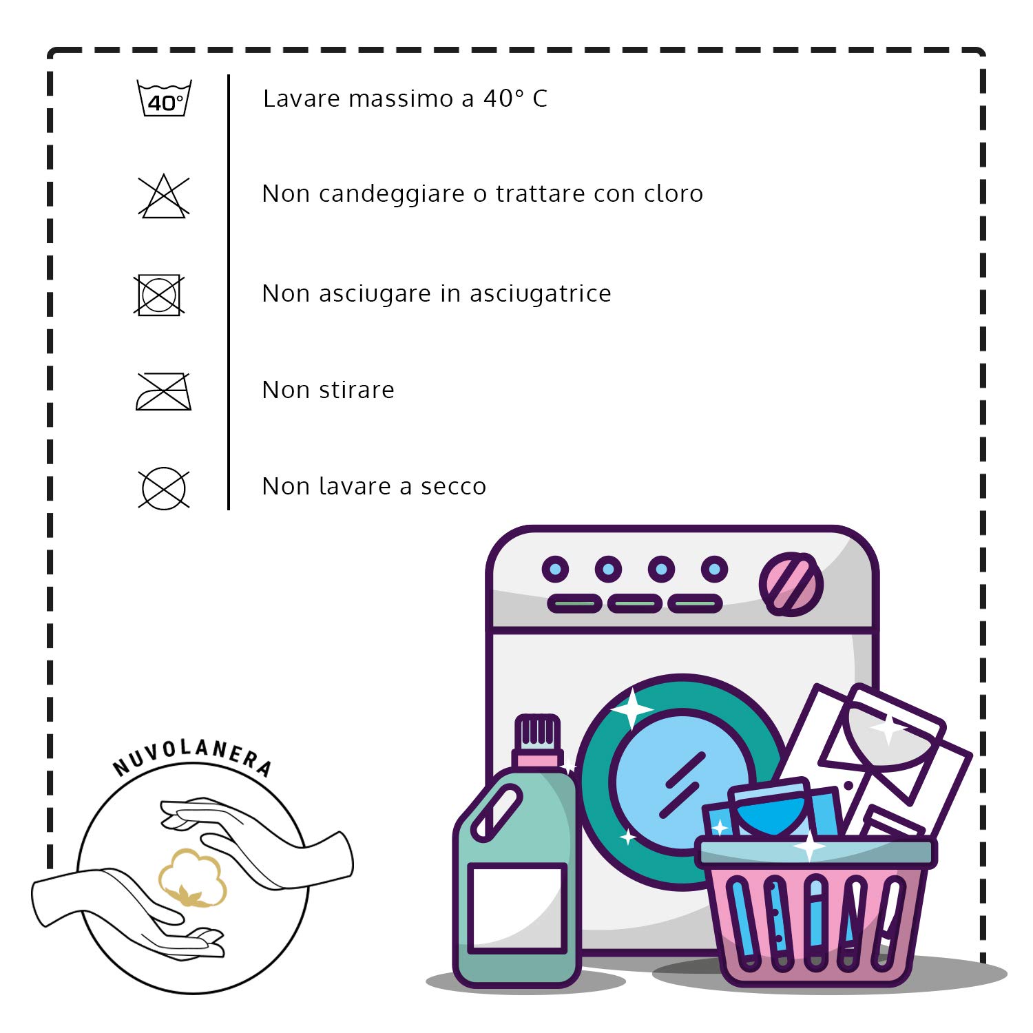 NuvolaNera Coprirete Trapuntato con Lacci agli Angoli - Anallergico e Imbottito – Prodotto in Italia - Matrimoniale 160x190 cm