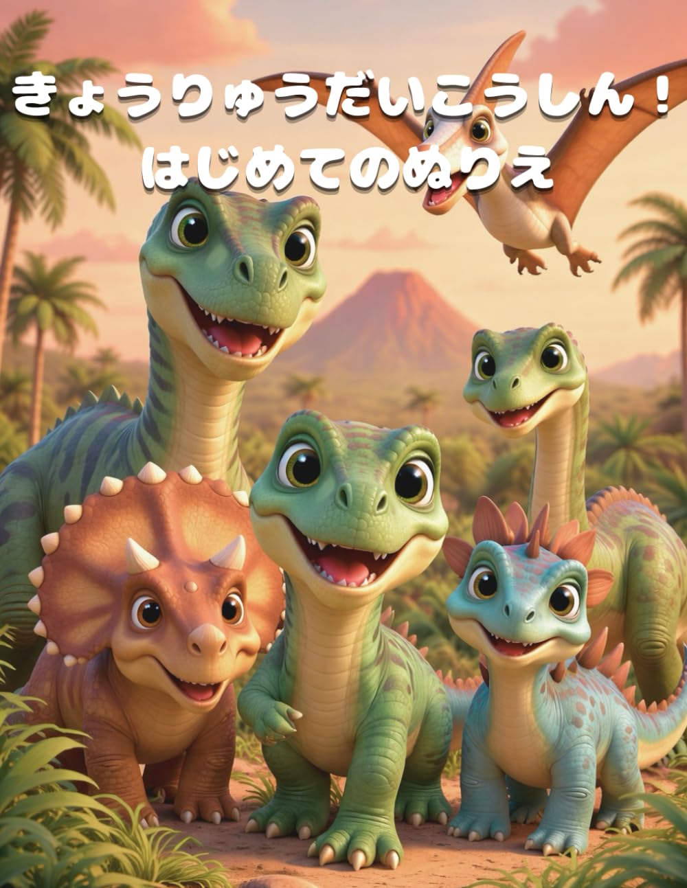 きょうりゅうだいこうしん！ はじめてのぬりえ: 3〜7さい やさしい・ふといせんでぬりやすい