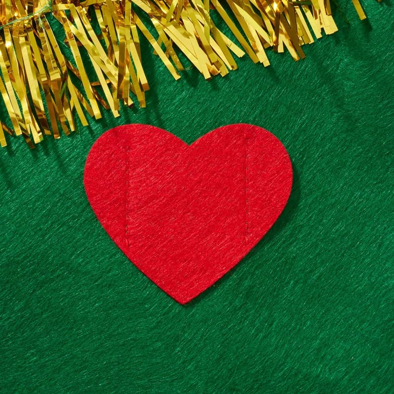 Miniatura 6 de Disfraz de árbol de Navidad para niñas, vestido de árbol de Navidad de manga corta con sombrero, traje de cosplay, 2 piezas