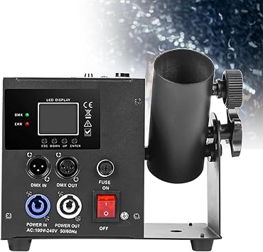 Professional Confetti Launcher Cannon Machine, Confetti Blower Machine Confetti Cannon DMX/Remote Control for Wedding Disco Show Club Stage Party,Singlehead