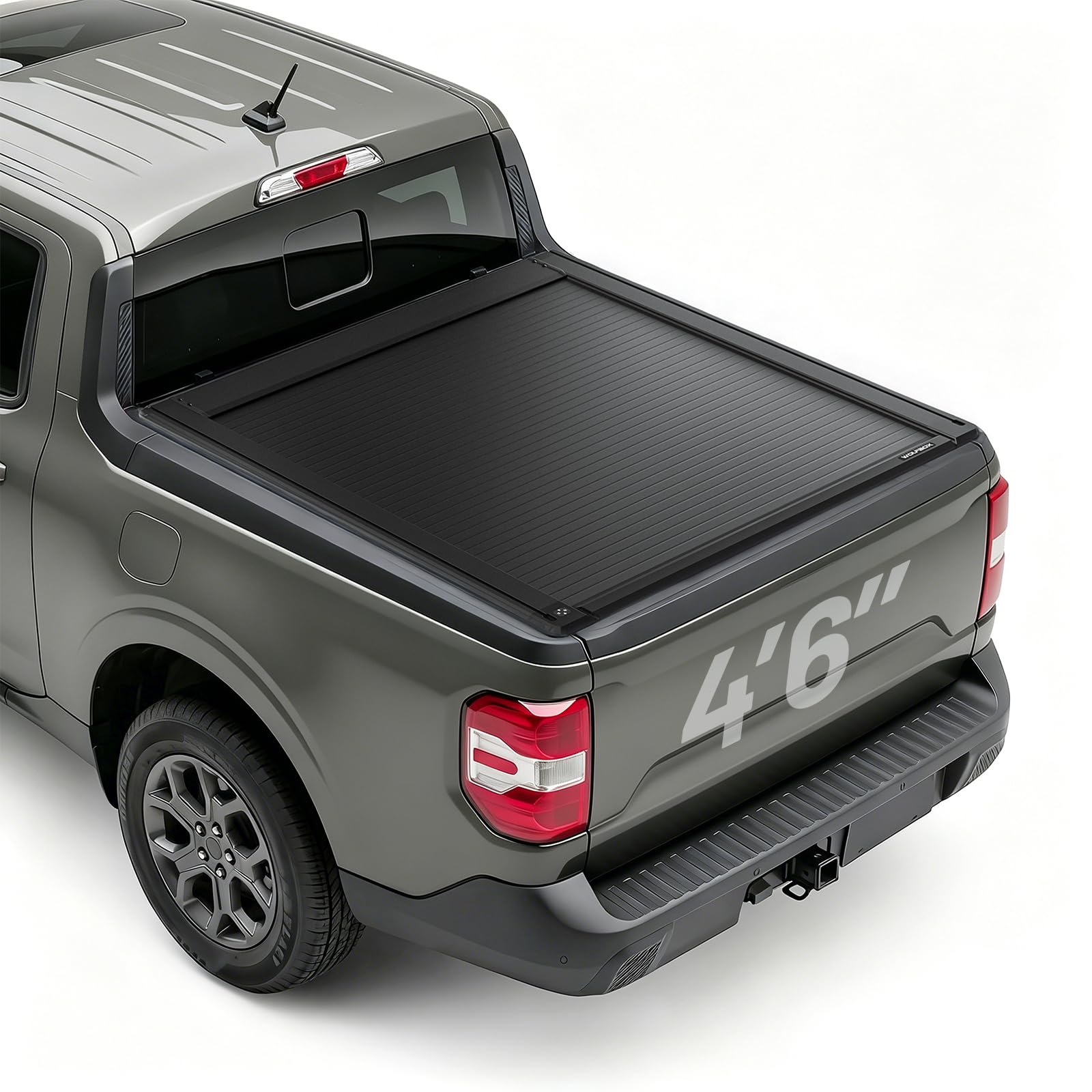 WOLFBOX Power Retractable Tonneau Cover for 2022-2026 Ford Maverick 4.6 Bed