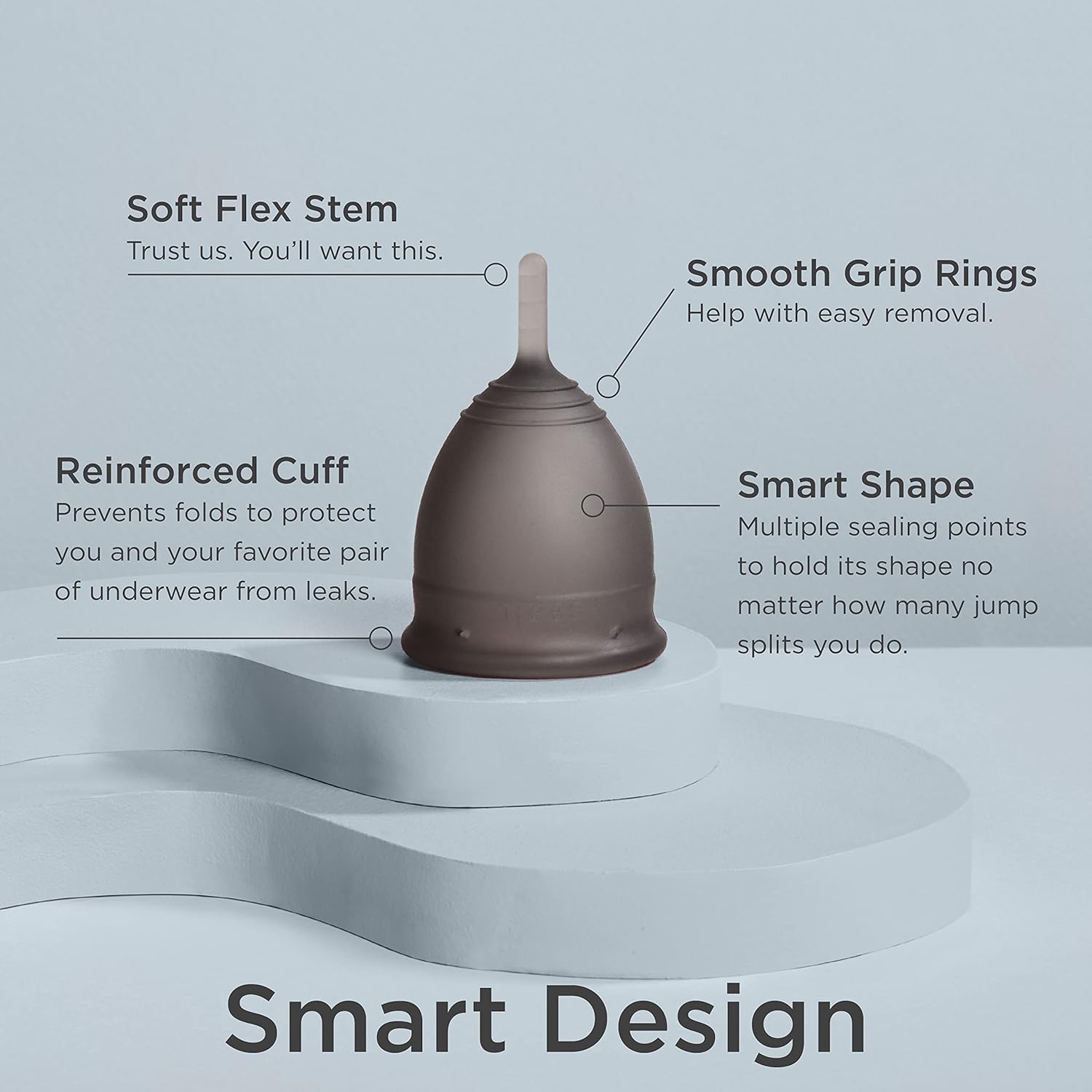 Saalt Twin Pack - Reusable Medical-Grade Silicone Period Cup - Wear for 12 Hours - Saalt Soft & Original Firmness (Regular) - Image 2