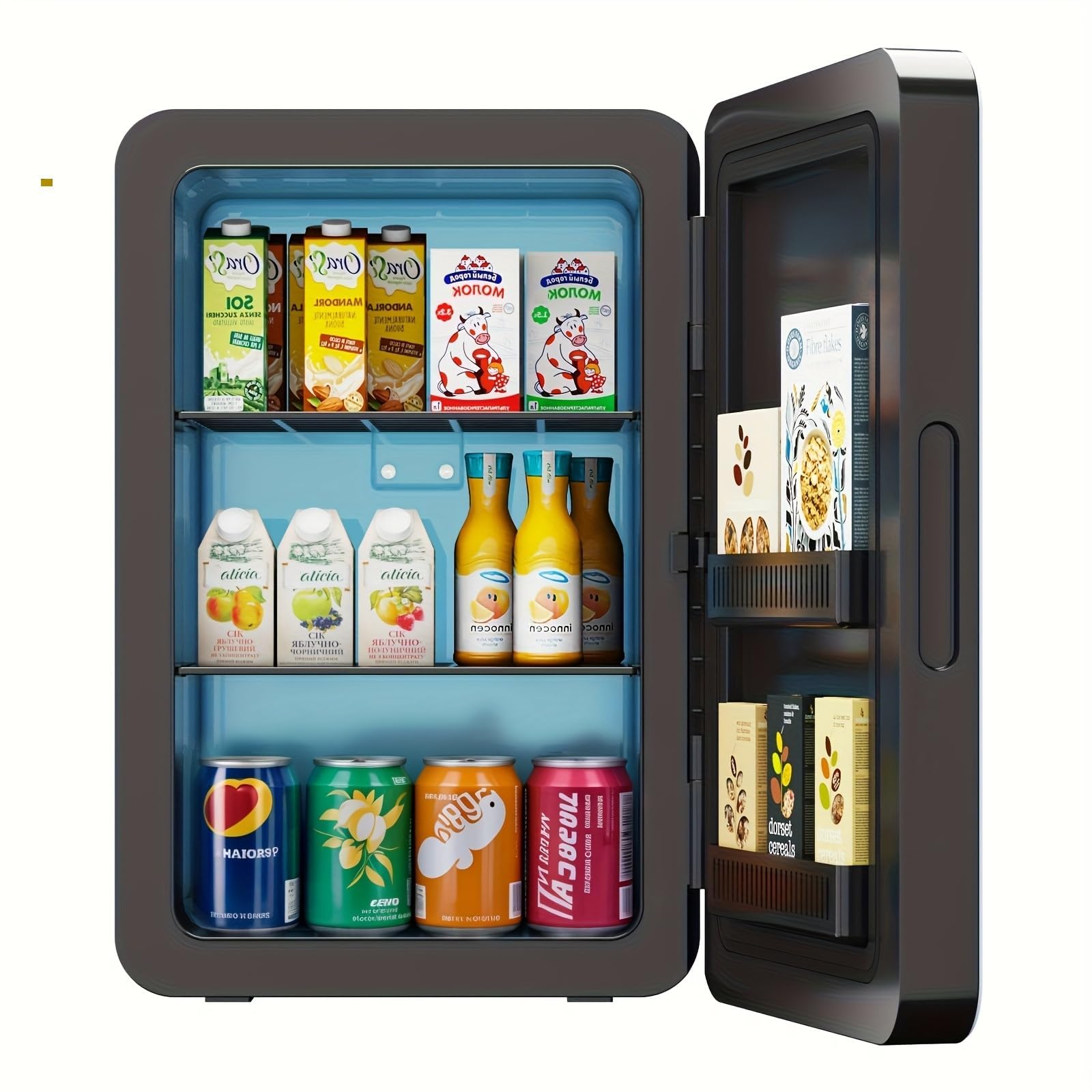 Amazon.com: Kikihuose 22L/30Cans Mini Fridge for Bedroom, 12v DC