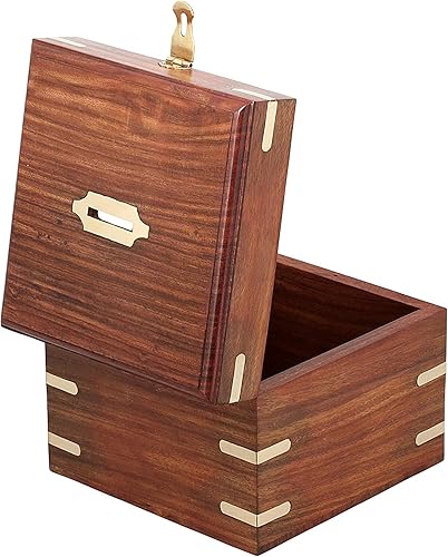 Miniatura 2 de Decoración de alcancía de madera india hecha a mano, recuerdo único, pequeño cuadrado, alcancía de ahorro de dinero, regalos para niños y adultos