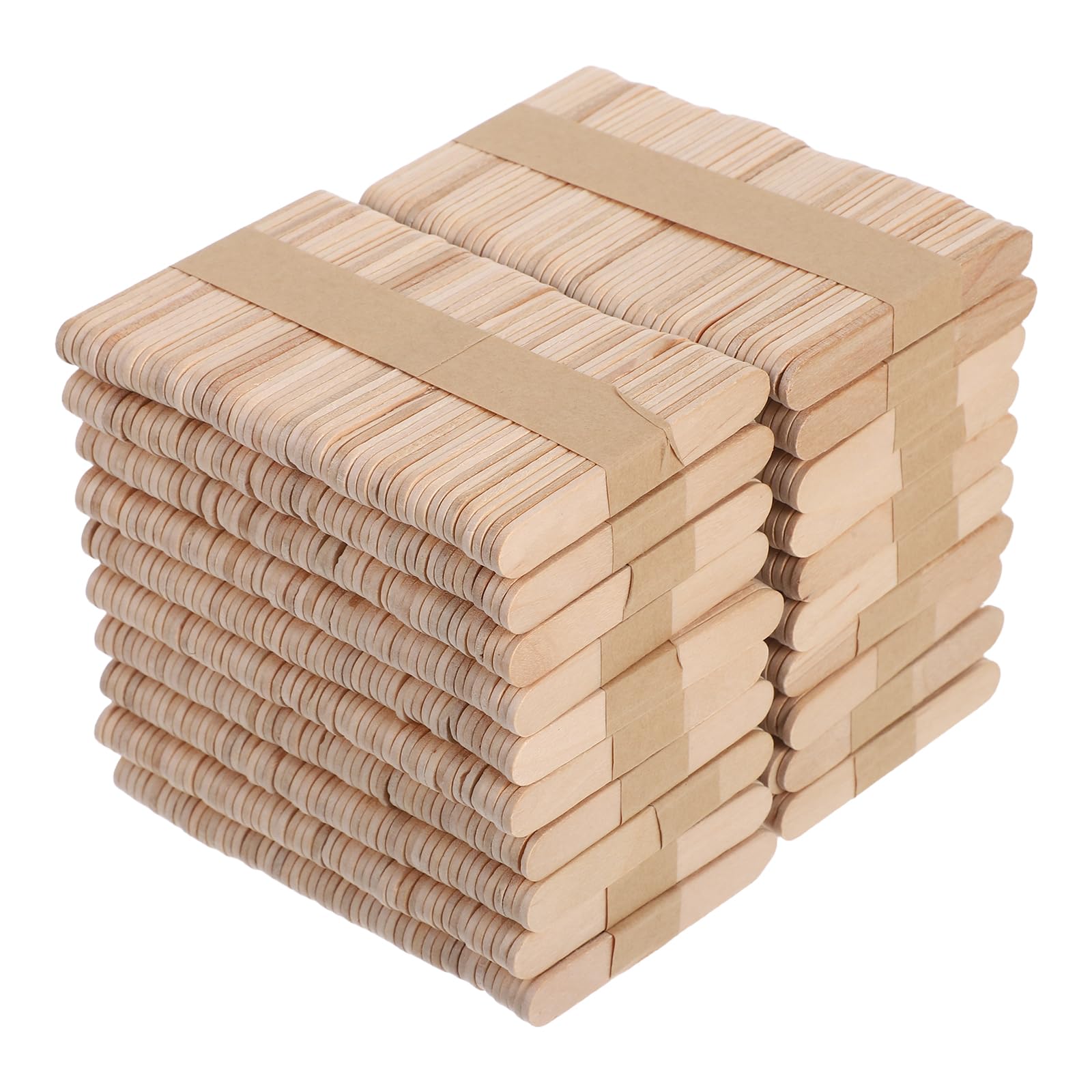 Bastoncini Artigianali in Legno Naturali 1000 Pezzi per DIY | Lunghezza 2, 55 Pollici, Finitura Liscia e Schegge, Facili da Decorare, per Scuola e Laboratori Creativi