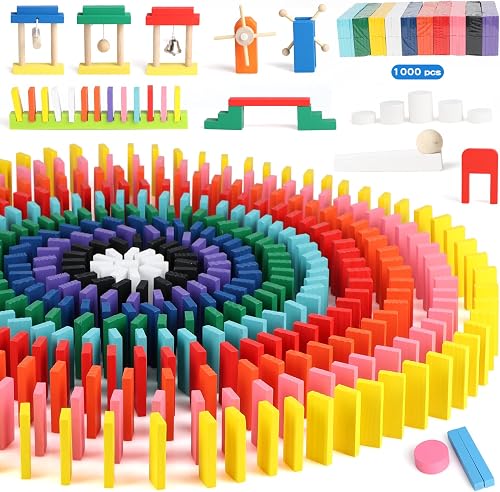 jacootoys 1000 Pièces Domino Set pour Enfants 