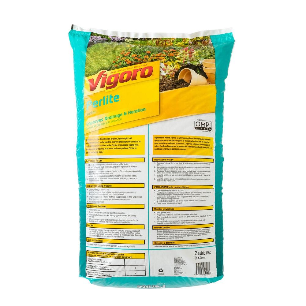 Amazon.com : Vigoro 2 cu. ft. Perlite Soil Amendment : Patio, Lawn & Garden