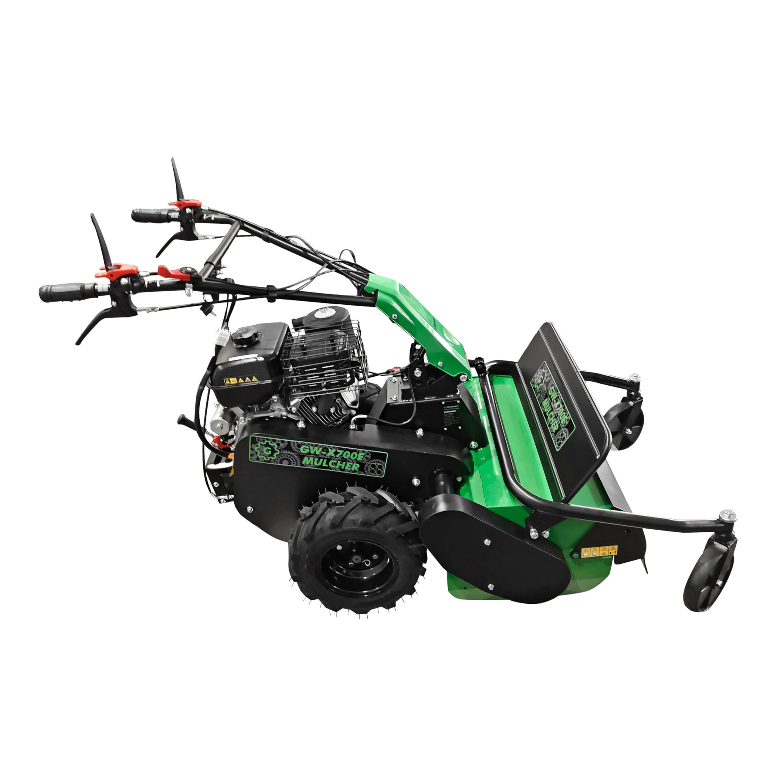 Grünwelt GW-X700E - Mulcher con arranque electrónico (cortacésped y aceite de motor)