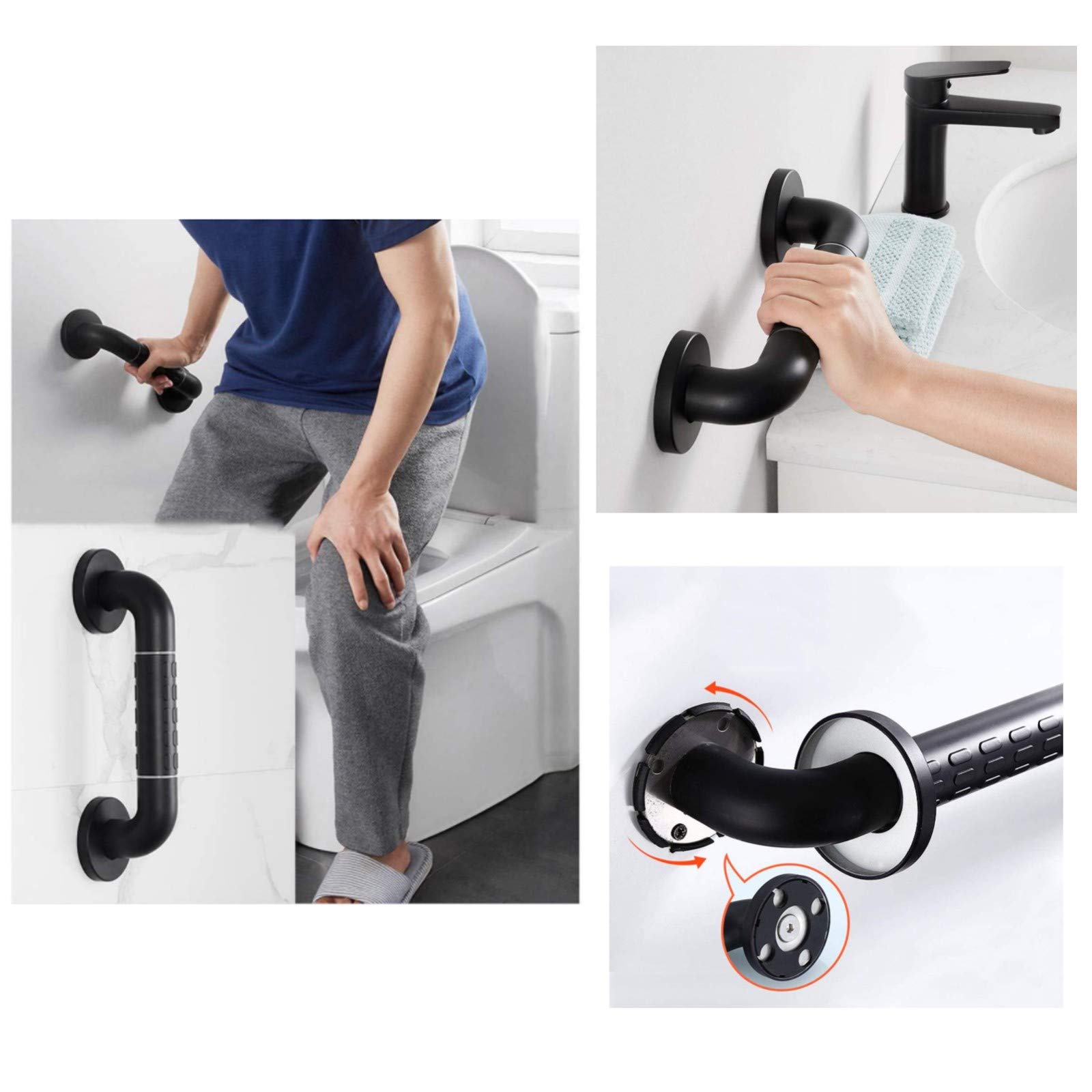 Maniglioni da bagno, maniglione da bagno antiscivolo, maniglia for doccia in acciaio inossidabile, barra di equilibrio, barra di supporto for corrimano di sicurezza, for disabili, anziani, infortuni,