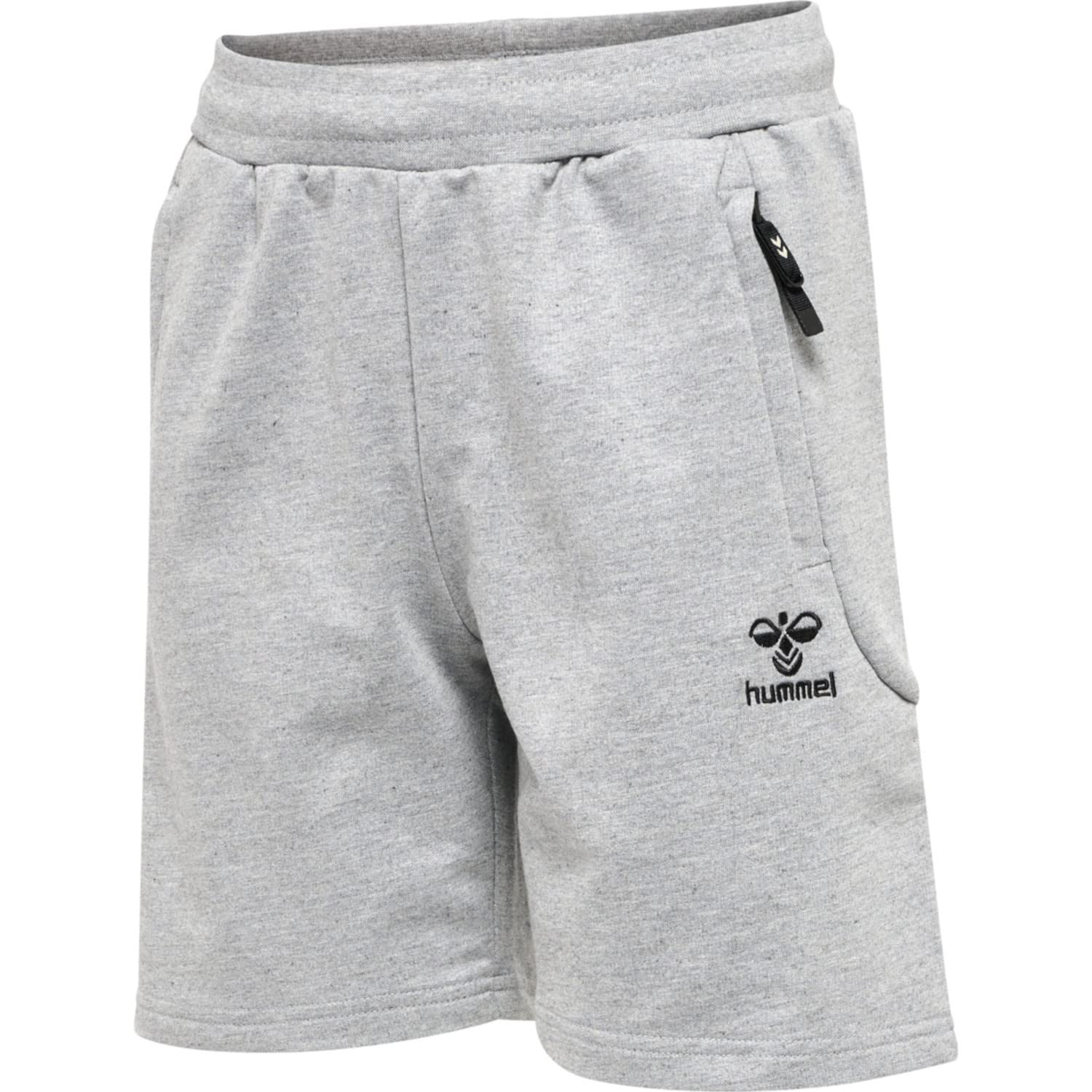 hummel hmlMOVE Grid Cotton Shorts Kids Grey Melange
