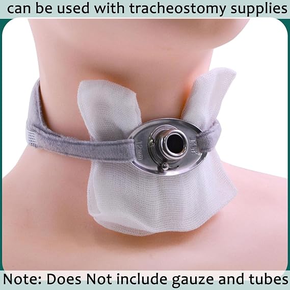 Tracheotomy Tube Fixing Strap, Tracheostomy Tie Tracheostomy Secure Strap Tracheostomy Tube Fixing,Medical Neck Catheter Support Brace, Tracheostomy Fixed Device (2 Pcs/4 Pcs)