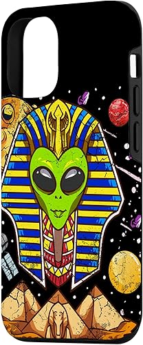Miniatura 2 de Funda de pirámides de ciencia ficción egipcia para iPhone 14 Pro Alien Pharaoh Egipto